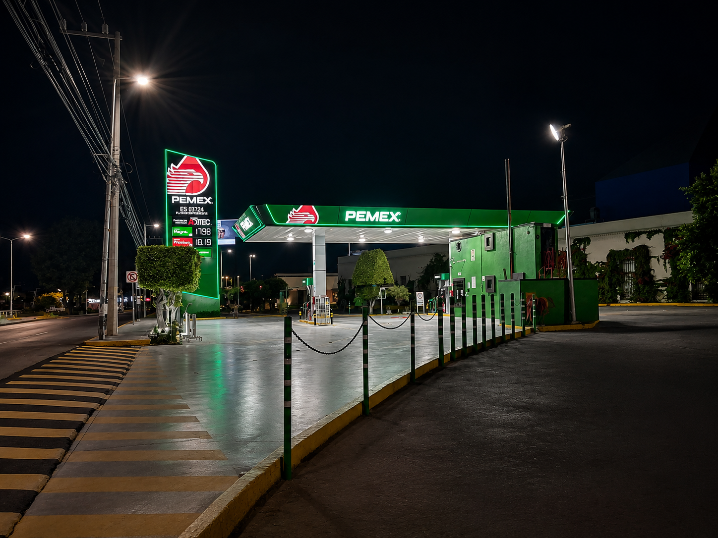 Estación de servicio en Puebla