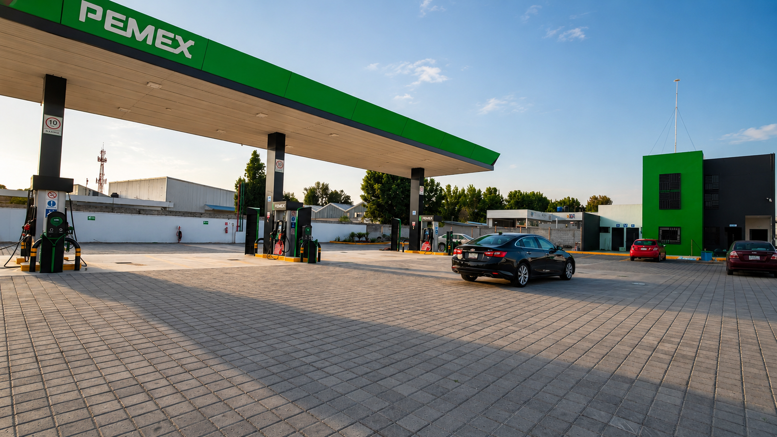Obra integral · Estación de servicio · Amozoc